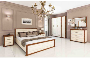 Бельевой комод для спальни Марсель МН-126-06 (крем, кантри)